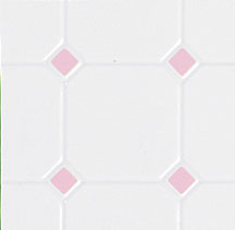 White & Pink Diamond Tile Sheet, Disc