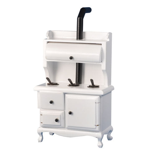 Wood Burning Stove, White
