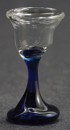 Wine Glass, Blue Stem