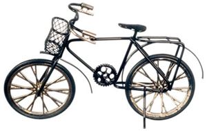 Black Bicycle with Basket