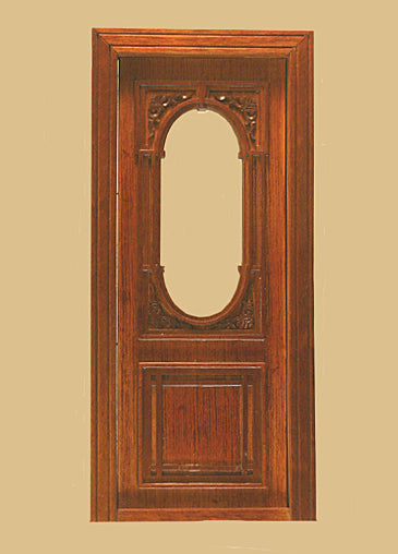 Penniman Exterior Single Door, Walnut