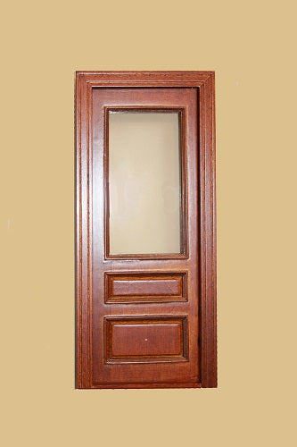 Windsor Single Door with Glass, Walnut