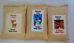 Reindeer Feed Sack, Assorted, 1pc