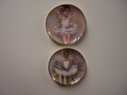 Ballerina Platter/Plate, 2pc