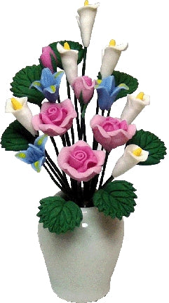 Pink Roses in Assorted Vase