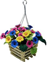 Bright Trumpet Flower Hanging Basket