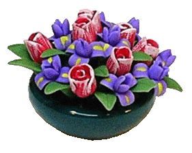 Tulip Iris in Bowl