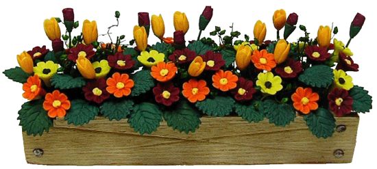 Fall Flowers in Window Box