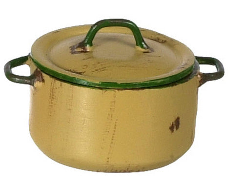 Pot with Lid, Gold, Medium