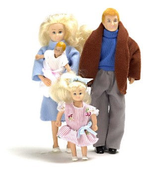 Modern Doll Family of Four, Blonde