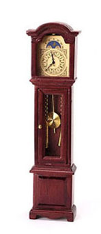 Quartz Clock, Mahogany, Working