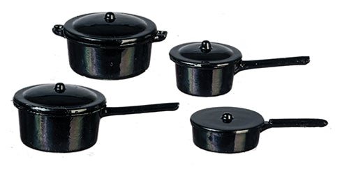 Black Pot Set, 8pc