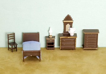 1/4" Scale Bedroom Set, 8pc