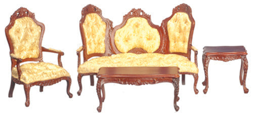 Rococo Living Room Set, 4pc