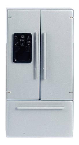 Refrigerator with Freezer On Bottom, Silver