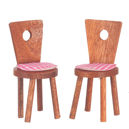 Two Cute Walnut Chairs