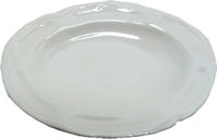 White Ceramic Platter, Large