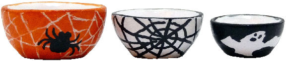 Halloween Bowl Set, 3pc