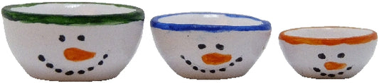 Snowman Bowl Set, 3pc