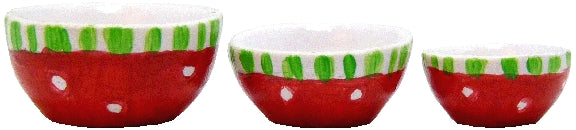 Christmas Bowl Set, 3pc