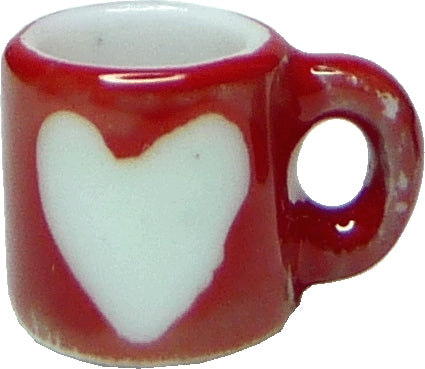 Valentines Heart Mug, Red