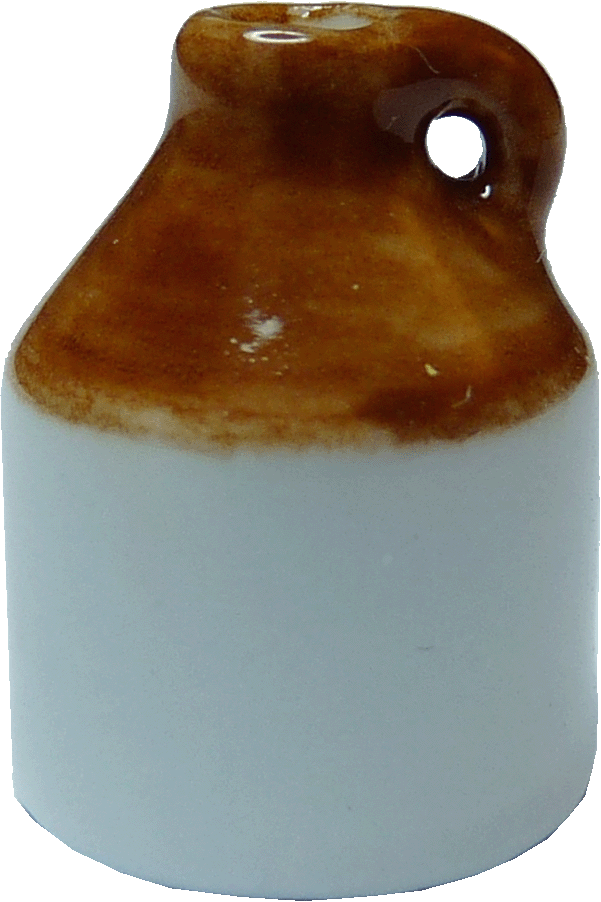 1/2" Scale Brown & White Jug