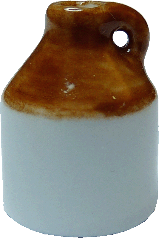 1/2" Scale Brown & White Jug