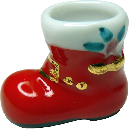 Ceramic Santa Boot Container