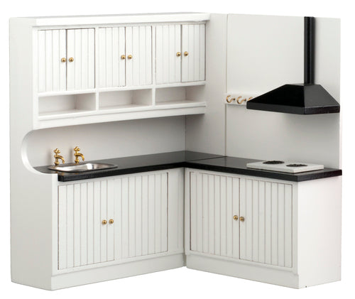 Kitchen Set, 2pc, Black & White