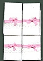 White Towels with Pink Bows