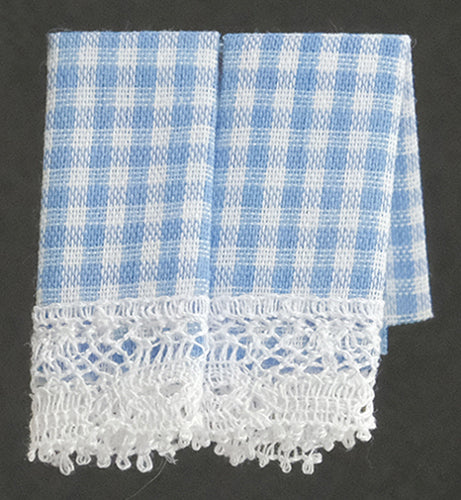 Kitchen Dish Towels, Blue Gingham