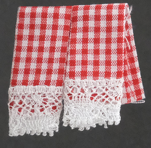 Kitchen Dish Towels, Red Gingham