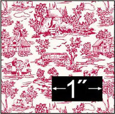 Campagne Toile Red Wallpaper