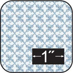 Blue Bows Cotton Fabric