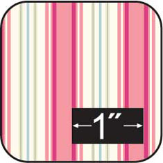 Cherry Stripe Cotton Fabric