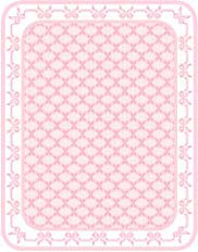 1/4" Scale Pink Bows Floorcloth