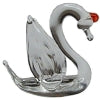 Glass Swan Centerpiece Sculpture