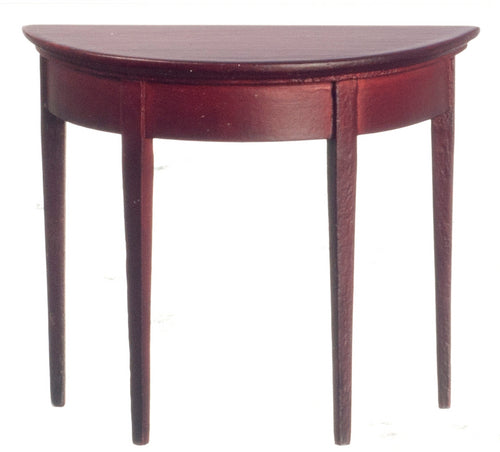 Half Round Side Table, Mahogany