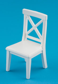 White Cross Buck Chair