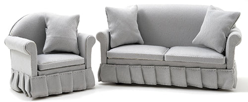 Sofa & Chair Set, Gray