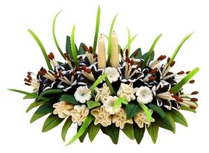 Black Tiger Lily Floral Arrangement