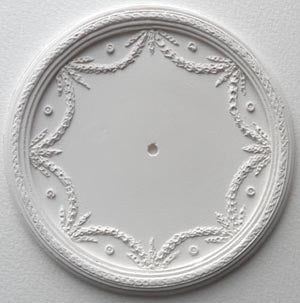 Georgian Ceiling Rose Medallion, 4"