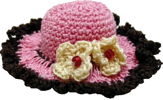 Pink Sunhat with Trim