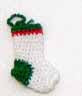 Handknit Stocking, Red,White,Green