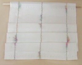 Silk White Eyelash Roman Shade