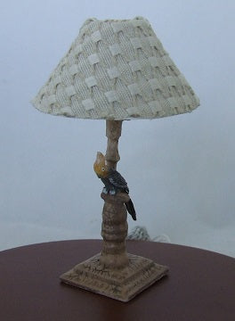 Bird Lamp with Natural Ivory