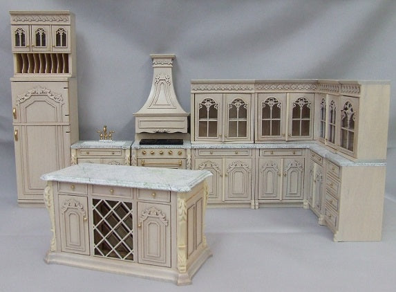 Chef Julia's Kitchen Set, White Wash, 12pc