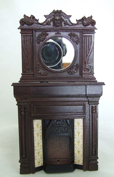 Victorian Fireplace, Mahogany