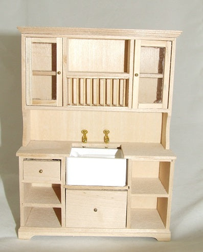 Large Country Sink with Cabinets, Unfinished