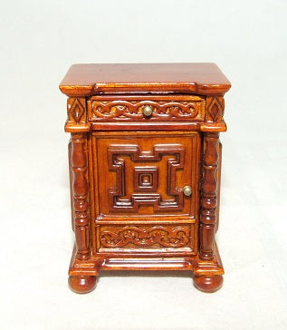 Tudor Bedside Table, Walnut